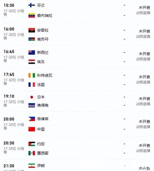 2023世界杯决赛时间及赛事全解析